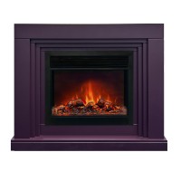 Электрокамин RealFlame Stanley 26 Plum с очагом Moonblaze Deluxe Black